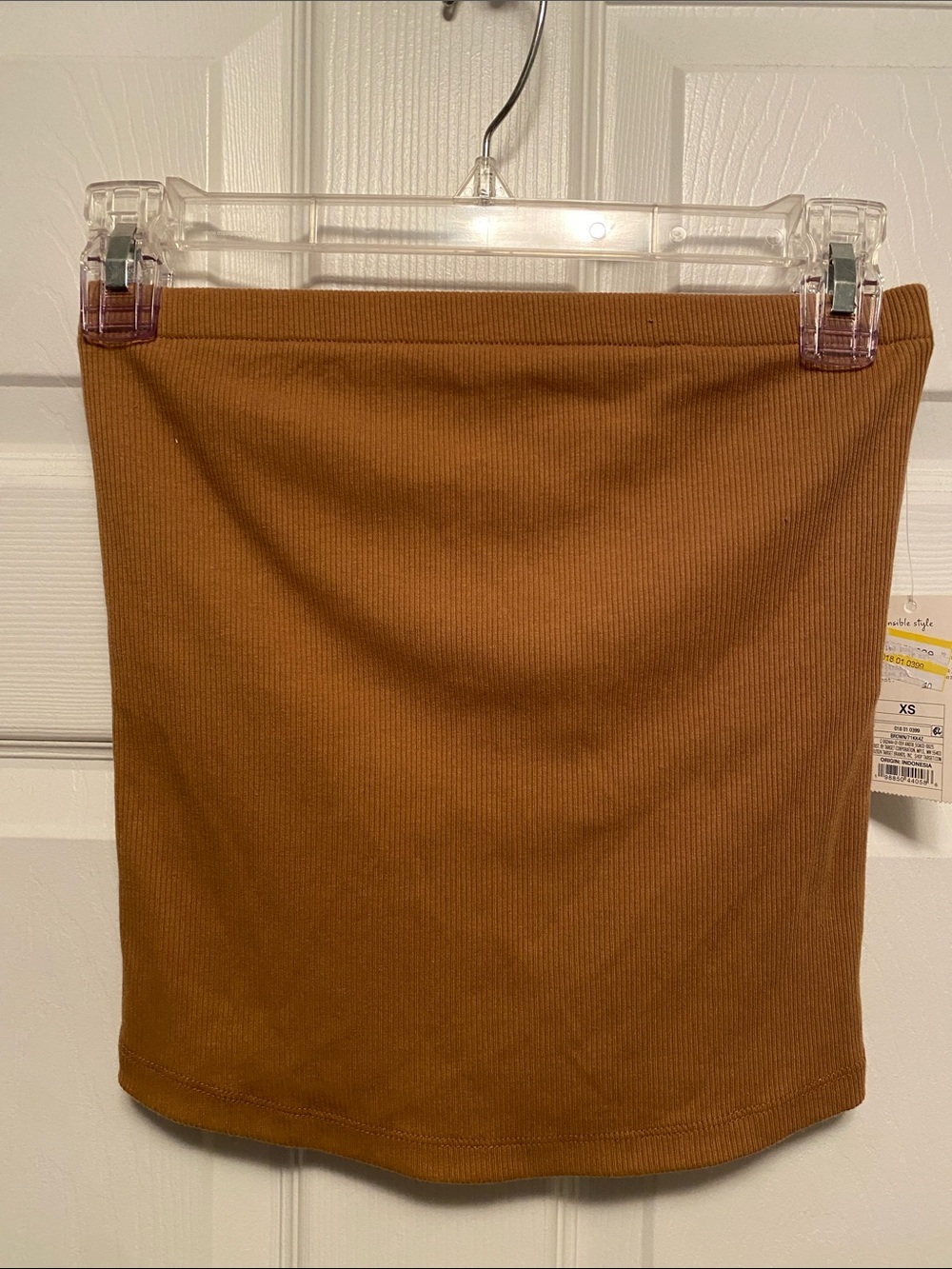 A New Day Brown Ribbed Tube Top…